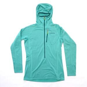 Patagonia R1 Half Zip Long Sleeve Fleece Pullover with Hood Womens Medium
